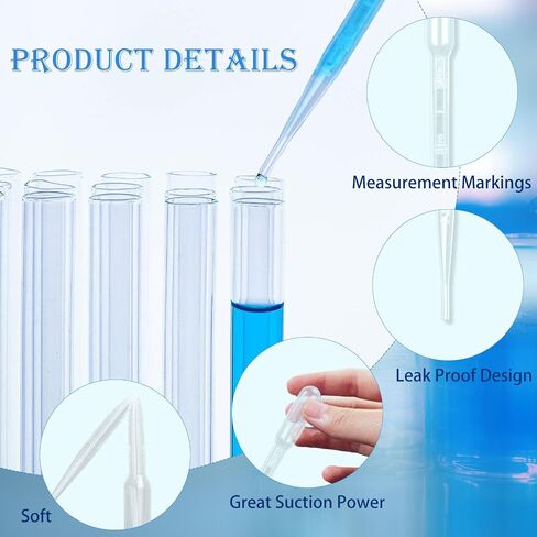 3ML Dropper Pipettes-30 PCS قطرة قابلة للتصرف من أجل نقلها السائل الدقيق ، قطرة العين المتدرجة للزيوت الأساسية ، الراتنج ، الحرف ، المختبرات ، أنشطة نقل أنشطة الأطفال ، قطار ، قطار. in Kuwait
