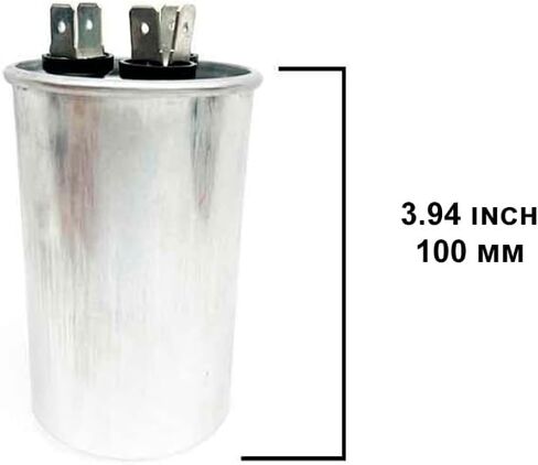 50/5 UF 50+5 MFD 370VAC أو 440VAC تشغيل تشغيل ثنائي الجولة جولة A/C مكثف 3445005WB مكيفات مكيف الهواء لبدء محرك مروحة وحدة AC أو مضخة حرارة أو مكثف in Saudi Arabia