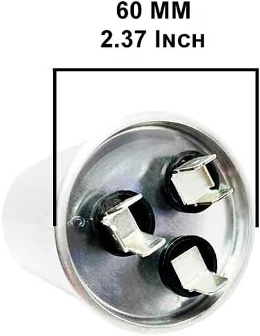 50/5 UF 50+5 MFD 370VAC أو 440VAC تشغيل تشغيل ثنائي الجولة جولة A/C مكثف 3445005WB مكيفات مكيف الهواء لبدء محرك مروحة وحدة AC أو مضخة حرارة أو مكثف in Saudi Arabia
