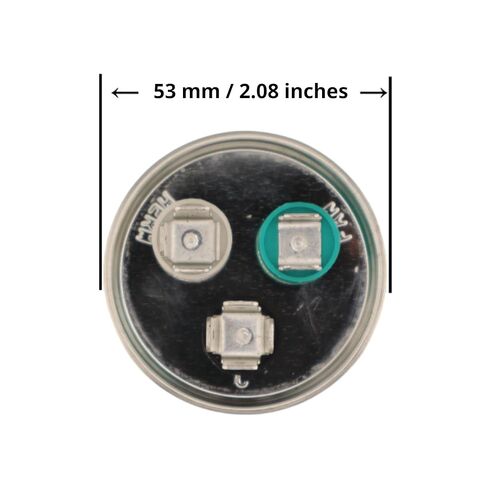 35+5 UF 35/5 MFD ± 6 ٪ 370V/440VAC CBB65 Dual Run Round Start Capacitor for AC Motor Run & Fan Contenser. بديل عالمي للناقل لينوكس جيه جينت كابكوم براينت غودمان ترين يورك in Saudi Arabia