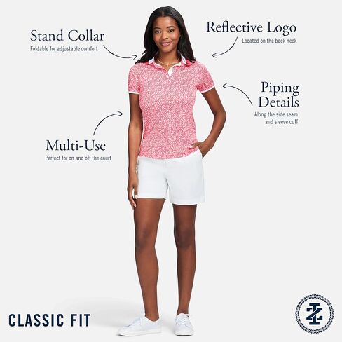 أداء قميص Izod Women Stretch Golf Golf Collear in Kuwait