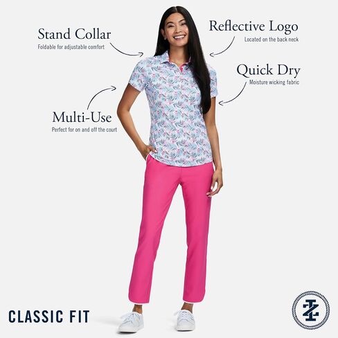 أداء قميص Izod Women Stretch Golf Golf Collear in Kuwait