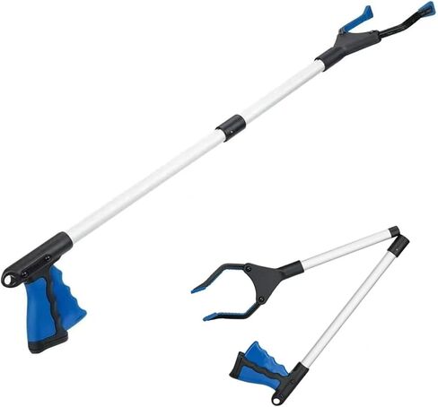 2025 أداة ترقية Grabber Reacher Tool ، 32 "قابلة للطي Grabber Pickup Tool مع 360 ° Jaw & Magnet و Trash Picker Upper Grabber و Lightweight Clofbers لكبار السن (الأزرق) in Kuwait
