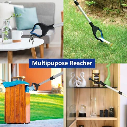 2025 أداة ترقية Grabber Reacher Tool ، 32 "قابلة للطي Grabber Pickup Tool مع 360 ° Jaw & Magnet و Trash Picker Upper Grabber و Lightweight Clofbers لكبار السن (الأزرق) in Kuwait