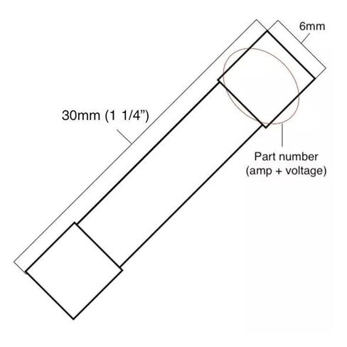 5PCS, 6x30mm 10A 250V Ceramic Fuse in Kuwait