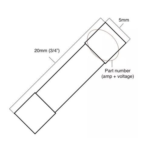 5PCS F2A 250V, Ceramic Fuse 5X20mm in Kuwait