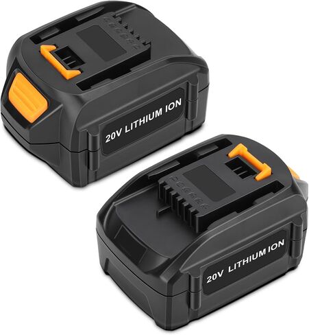 KUNLUN 2Pack 5.5Ah Replacement for Worx Battery 20V Lithium Compatible for Worx 20-Volt Battery WA3575 WA3578 WA3520 WA3525 WG151s WG155s WG251s WG255s WG540s WG545s WG890 WG891 Cordless Tools in Kuwait