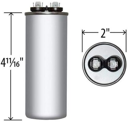 70 UF x 370 أو 440 VAC ROUND RUN CAPACITOR BY 12758 in Saudi Arabia