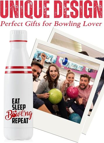 Onebttl Bowling Gifts: 17oz Stainless Steel Insulated Water Bottle - Eat Sleep Bowling Repeat in Kuwait
