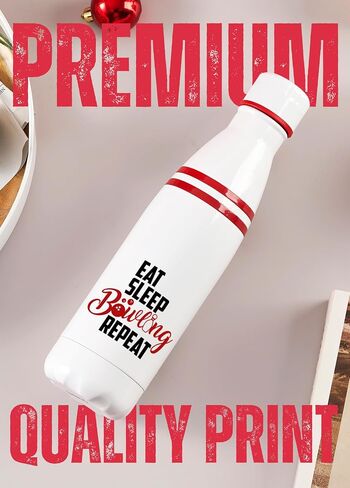 Onebttl Bowling Gifts: 17oz Stainless Steel Insulated Water Bottle - Eat Sleep Bowling Repeat in Kuwait