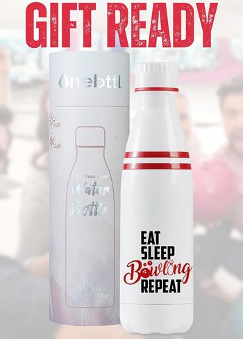 Onebttl Bowling Gifts: 17oz Stainless Steel Insulated Water Bottle - Eat Sleep Bowling Repeat in Kuwait