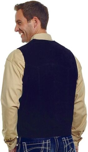 Cripple Creek Men's Suede Leather Vest in Saudi Arabia