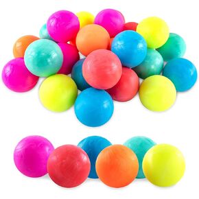 Super Z Outlet 1 Inch Small Neon Rubber Super Bouncy Balls for Kids Birthday Party Favor Prizes, Colorful Assortment - (Pack of 24)