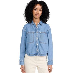 قميص Madewell النسائي من الدنيم بأكمام طويلة بلون غسول Dayview in Saudi Arabia