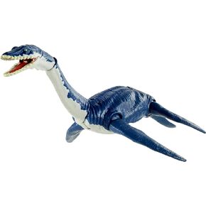 Jurassic World Toys Plesiosaurus Savage Strike Dinosaur Action Figure, Smaller Size, Attack Move Iconic to Species, Movable Arms & Legs, Great Gift for Ages 4 Years Old & Up