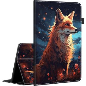 Case for All-New Amazon Kindle Fire 7 (2022 Release-12th Generation), Multi-Angle Smart Stand Cover Auto Sleep/Wake for Fire HD 7 Table，Wolf
