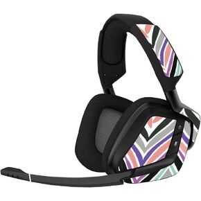 MightySkins Skin Compatible with Corsair Void Pro Gaming Headset - Colorful Chevron | Protective, Durable, and Unique Vinyl Decal wrap Cover | Easy to Apply, Remove | Made in The USA