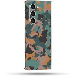 MightySkins Skin Compatible with Samsung Galaxy Z Fold 5 Full Wrap - Muted Camouflage | Protective, Durable, and Unique Vinyl Decal wrap Cover | Easy to Apply & Change Styles | Made in The USA