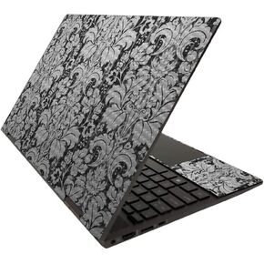 MightySkins Carbon Fiber Skin for HP Envy x360 15" (2020) - Floral Retro | Protective, Durable Textured Carbon Fiber Finish | Easy to Apply, Remove, and Change Styles | Made in The USA