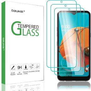 beukei (3 Pack) Compatible for LG K51 Screen Protector Tempered Glass, for LG Q51/ LG Reflect Screen Protector, Anti Scratch, Bubble Free