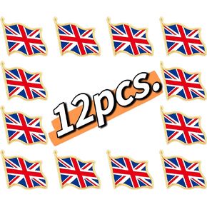 12/25/50 pcs small Britain Flag lapel pin United Kingdom flag pins for suit jacket