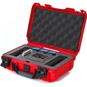 Nanuk 909 Waterproof Hard Case with Foam Insert for GoPro Hero 9 & 10 - Red, (909-GOPH99)