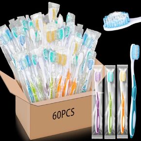 200 Packs Colorful Prepasted Disposable Toothbrushes Individually Pre Pasted Toothbrushes Homeless Gift Set for The Homeless