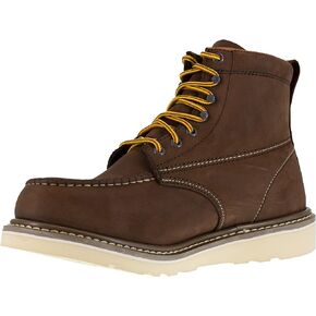 Iron Age Mens Reinforcer 6 Inch Electrical Steel Toe Work Safety Shoes Casual - Brown