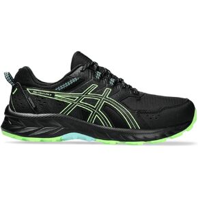 ASICS Men's Gel-Venture 9 Waterproof Running Shoes, 9.5, Black/Illuminate Green