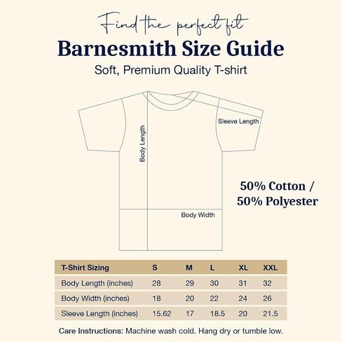 Barnesmith Short Sleeve T-Shirt with Classic Arch Logo, Adult Unisex in Saudi Arabia