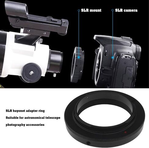 قطعة واحدة من خيوط T2-AI M42 المتوافقة مع كاميرات Nikon F Mount والتلسكوبات، حلقة محول عدسة احترافية متينة لـ D850 D750 D500 D780 D7500 D5600 D3500 D5 إلخ in Saudi Arabia