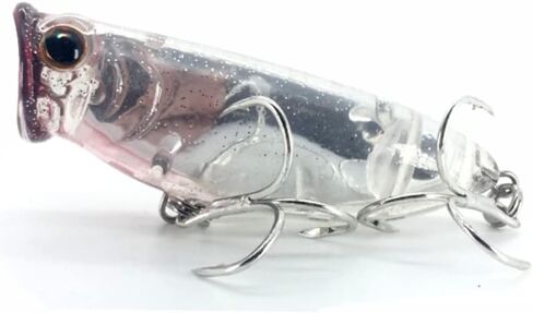 Fish Inc Fly Half 80mm Floating Popper Hardbait for Saltwater and Freshwater in Saudi Arabia