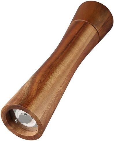 8.5 Inch Acacia Wooden Salt and Pepper Grinder with Adjustable Ceramic Grinding Mechanism - Refillable Salt and Pepper Mills in Kuwait