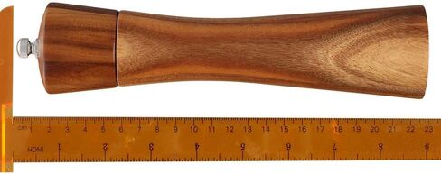 8.5 Inch Acacia Wooden Salt and Pepper Grinder with Adjustable Ceramic Grinding Mechanism - Refillable Salt and Pepper Mills in Kuwait