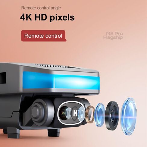 طائرات بدون طيار GPS مع كاميرا 4K للبالغين المبتدئين/الأطفال، مدة طيران طويلة 75 دقيقة، ناقل الحركة 5G FPV RC كوادكوبتر مع محركات بدون فرش، لا يوجد تجنب العوائق، نظام تحديد المواقع للعودة إلى المنزل، اتبعني، تتضمن 3 بطاريات in Kuwait