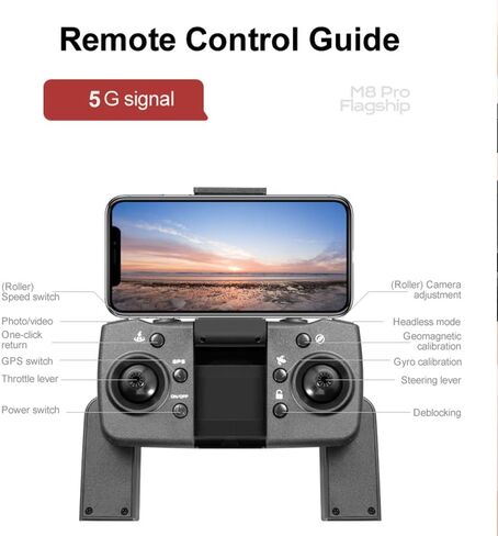 طائرات بدون طيار GPS مع كاميرا 4K للبالغين المبتدئين/الأطفال، مدة طيران طويلة 75 دقيقة، ناقل الحركة 5G FPV RC كوادكوبتر مع محركات بدون فرش، لا يوجد تجنب العوائق، نظام تحديد المواقع للعودة إلى المنزل، اتبعني، تتضمن 3 بطاريات in Kuwait