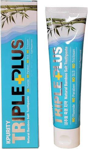 Triple Plus Premium Natural Bamboo Salt Toothpaste 133g (1) in Saudi Arabia