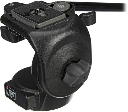 Manfrotto 128RC Micro Fluid Head with 200PL 14 RC2 Rapid Connector Plate, Bundled with Two ZAYKiR Quick Release Plates for The RC2 Rapid Connect Adapter in Saudi Arabia
