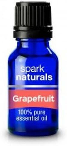Grapefruit Essential Oil 15ml Spark Naturals - 100% Pure Therapeutic Grade, Kid Safe, Cold Pressed- Highest Organic Quality, Aromatherapy, Natural Product- Diffuser & Humidifier Friendly in Saudi Arabia
