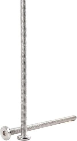 12-Pack M6x110mm Flat Allen Bolt Joint Connecting Bolts Screws 304 Stainless Steel for Furniture Connecting Table Bed in Kuwait