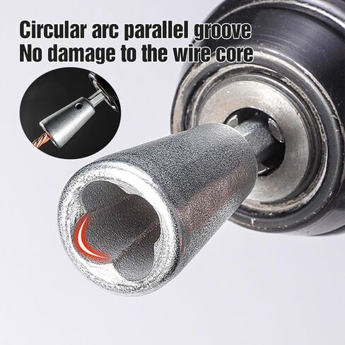 Wire Twister Tool for Drill, 2 Pcs Alloy Steel Hex Shank Cable Wire Twisting for Electrical Power Drill Drivers Tools in Kuwait