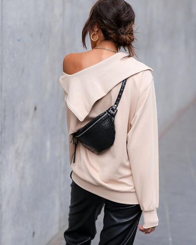 The Drop Women's Hummus Half-Zip Sweatshirt by @lucyswhims in Saudi Arabia