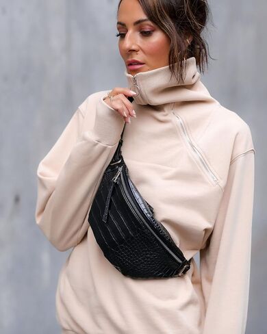 The Drop Women's Hummus Half-Zip Sweatshirt by @lucyswhims in Saudi Arabia