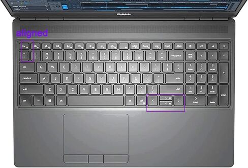 غطاء لوحة مفاتيح سيليكون رفيع للغاية متوافق مع 2021 2022 Dell Precision 7000 7550 7560 15.6 بوصة وDell Precision 7750 7760 17.3 بوصة (نعناعي) in Saudi Arabia