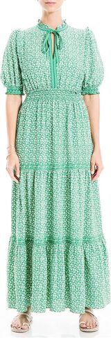 Max Studio Women's Crepe Tiered Maxi Dress in Saudi Arabia
