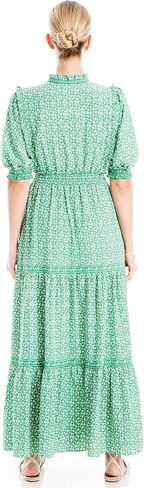 Max Studio Women's Crepe Tiered Maxi Dress in Saudi Arabia