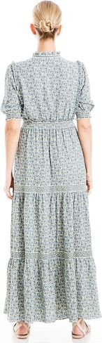 Max Studio Women's Crepe Tiered Maxi Dress in Saudi Arabia
