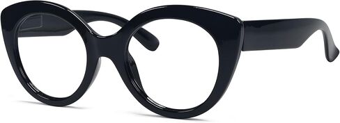 Eyekepper نظارات قراءة دائرية للنساء بإطار كبير - أسود +2.25 in Kuwait