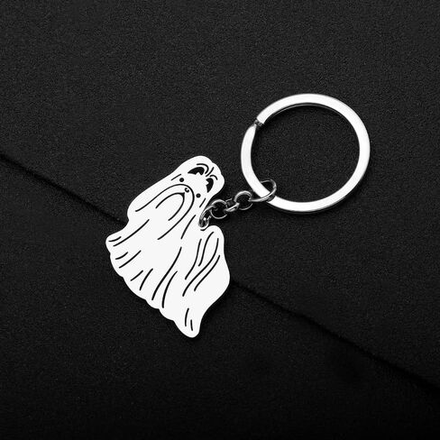 Cute Stainless Steel Dog Keychain Pets Dog Gifts for Dog Lovers Women Girls Puppy Keyring Car Key Purse Charms in Saudi Arabia