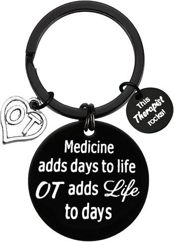 Baipilu Therapist Keychain Gifts for Women Men Appreciation Gift for Therapist Nurse Thank You Gifts for Therapist Keyring in Saudi Arabia